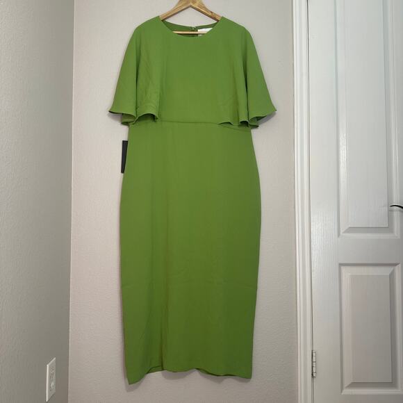 Tuckernuck Pomander Place Pistachio Green Leah Dress, Quiet Luxury, NWT size 14 - Picture 2 of 9